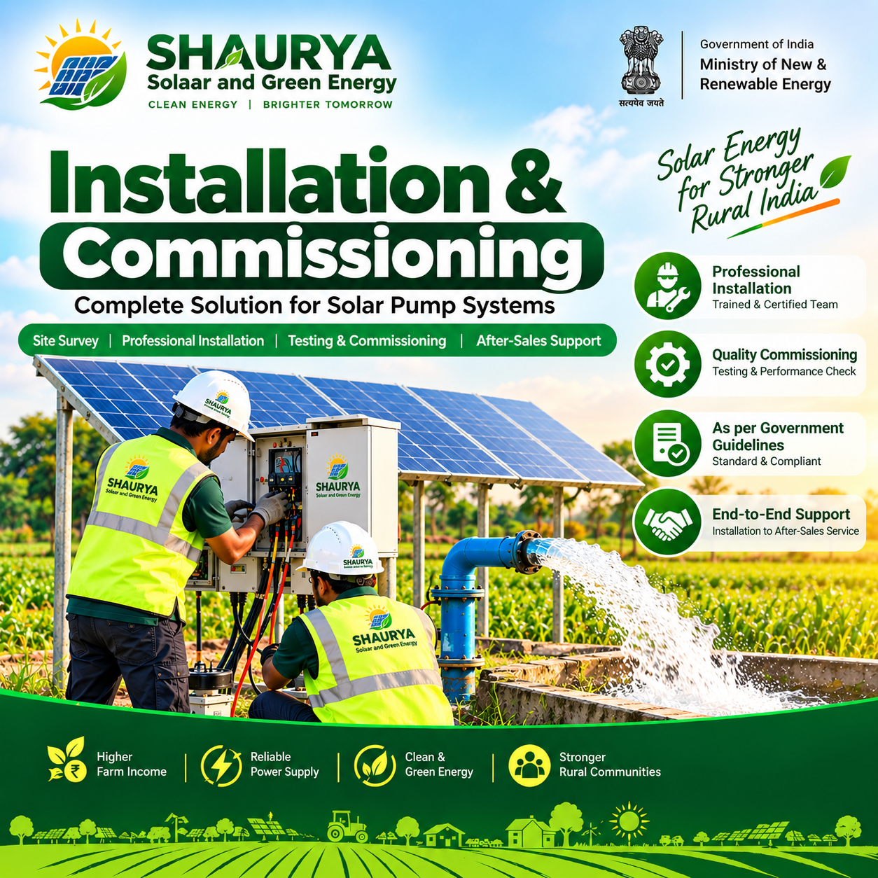 Rooftop Solar Installation & Commissioning