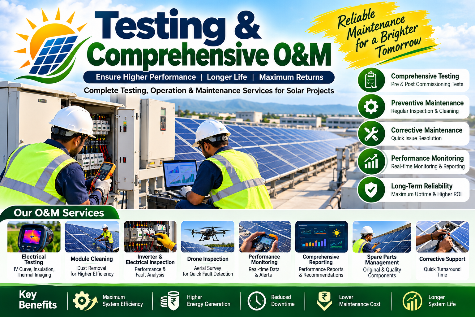 Testing and Comprehensive Solar O&M